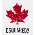 Dsquared2 Felpa tinta unita Girocollo con Stampa Bianco per Bambino DQ3005XX BIANCO DSQUARED2 