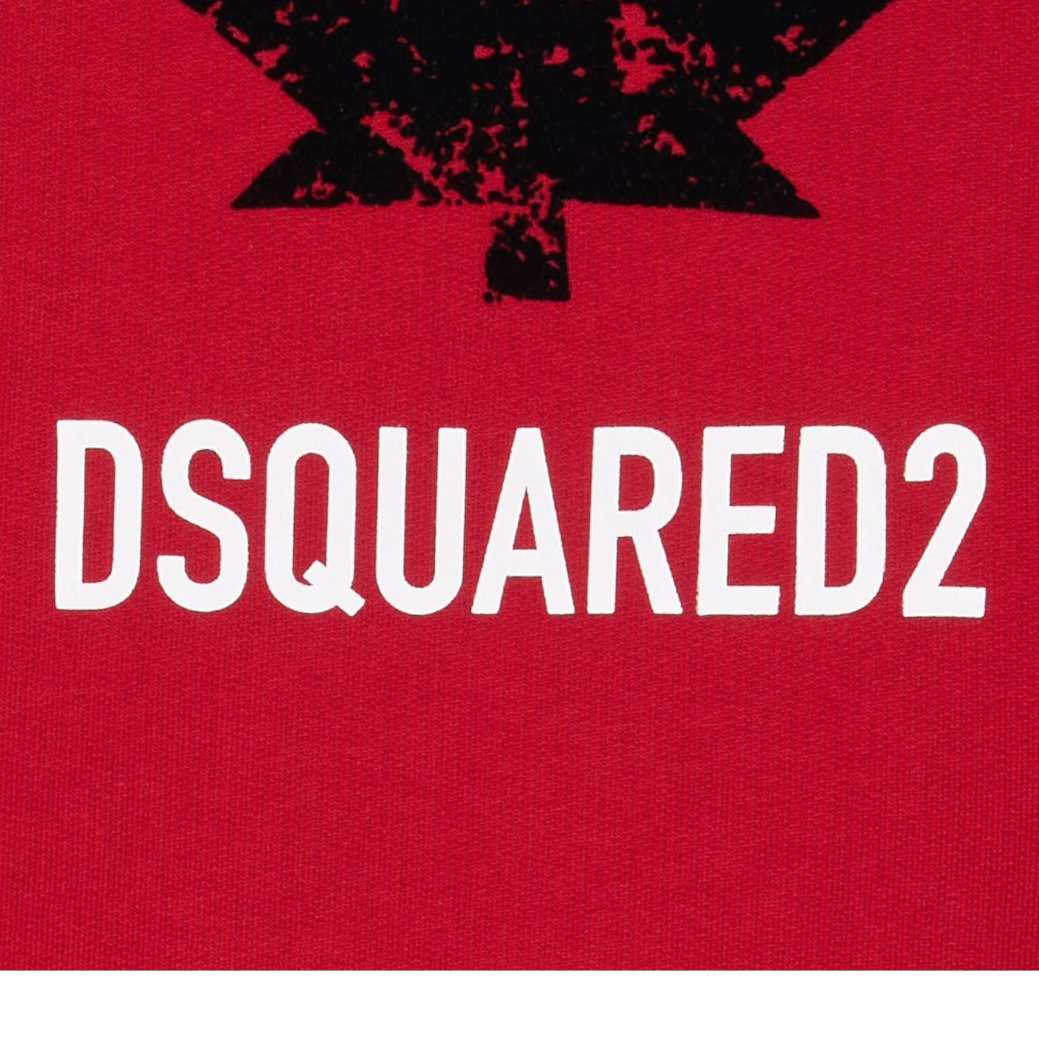 Dsquared2 Felpa tinta unita Girocollo con Stampa Rosso per Bambino DQ3005XX ROSSO DSQUARED2 