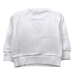 Dsquared2 Felpa Chiusa Girocollo tinta unita con Stampa Bianco per Bambino DQ3006 BIANCO DSQUARED2 