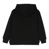 Dsquared2 Felpa con Zip E Cappuccio tinta unita Nero per Bambino DQ3010 NERO DSQUARED2 