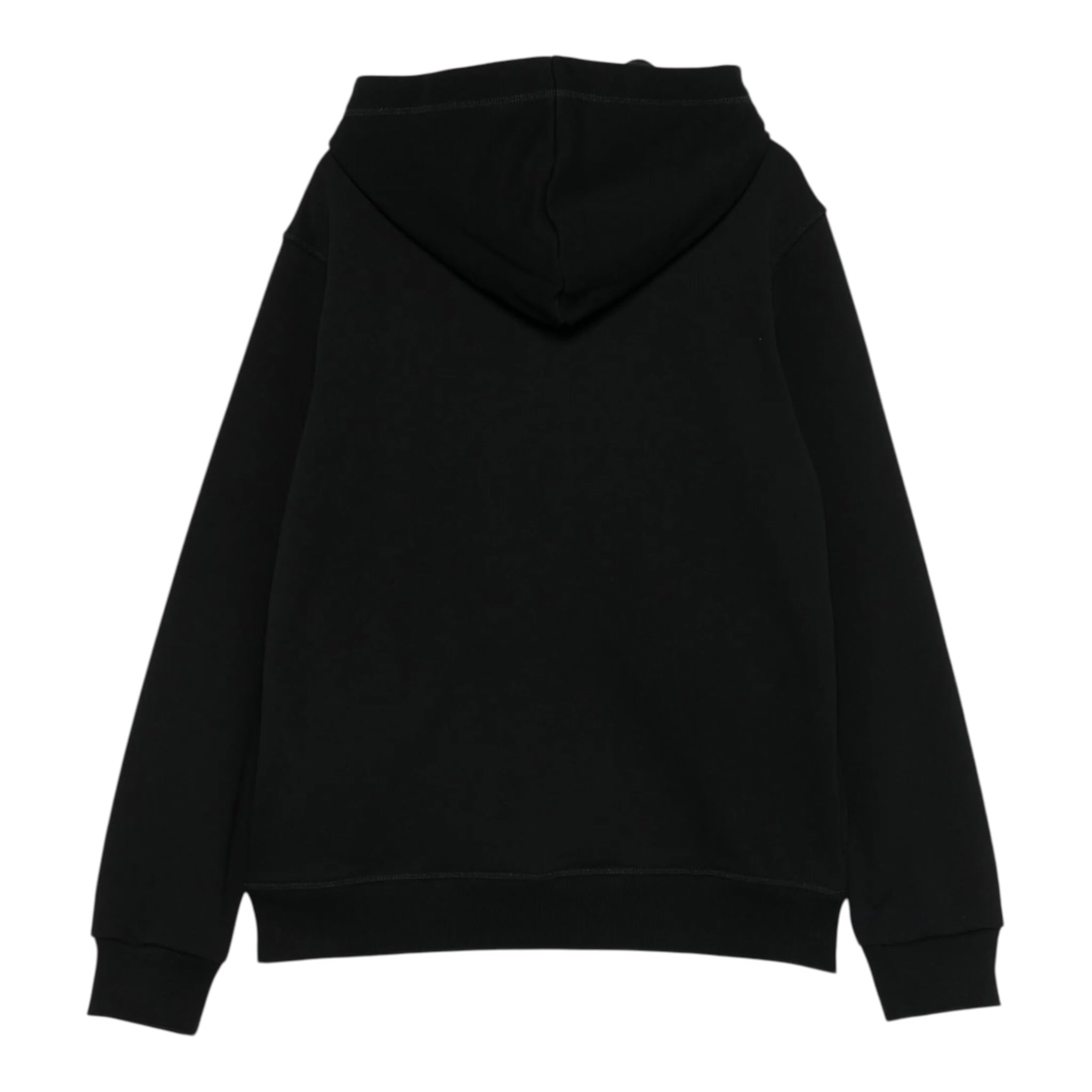 Dsquared2 Felpa con Zip E Cappuccio tinta unita Nero per Bambino DQ3010X NERO DSQUARED2 