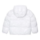 Dsquared2 Giubbino tinta unita con Zip E Cappuccio Bianco per Bambino DQ3042 BIANCO DSQUARED2 