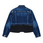 Dsquared2 Giubbino In Denim Bicolore Blu per Bambino DQ3049 BLU DSQUARED2 