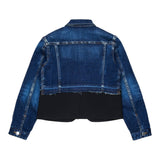Dsquared2 Giubbino In Denim Bicolore Blu per Bambino DQ3049 BLU DSQUARED2 