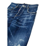 Dsquared2 Jeans tinta unita con Fantasia Blu per Bambino DQ3082 BLU DSQUARED2 