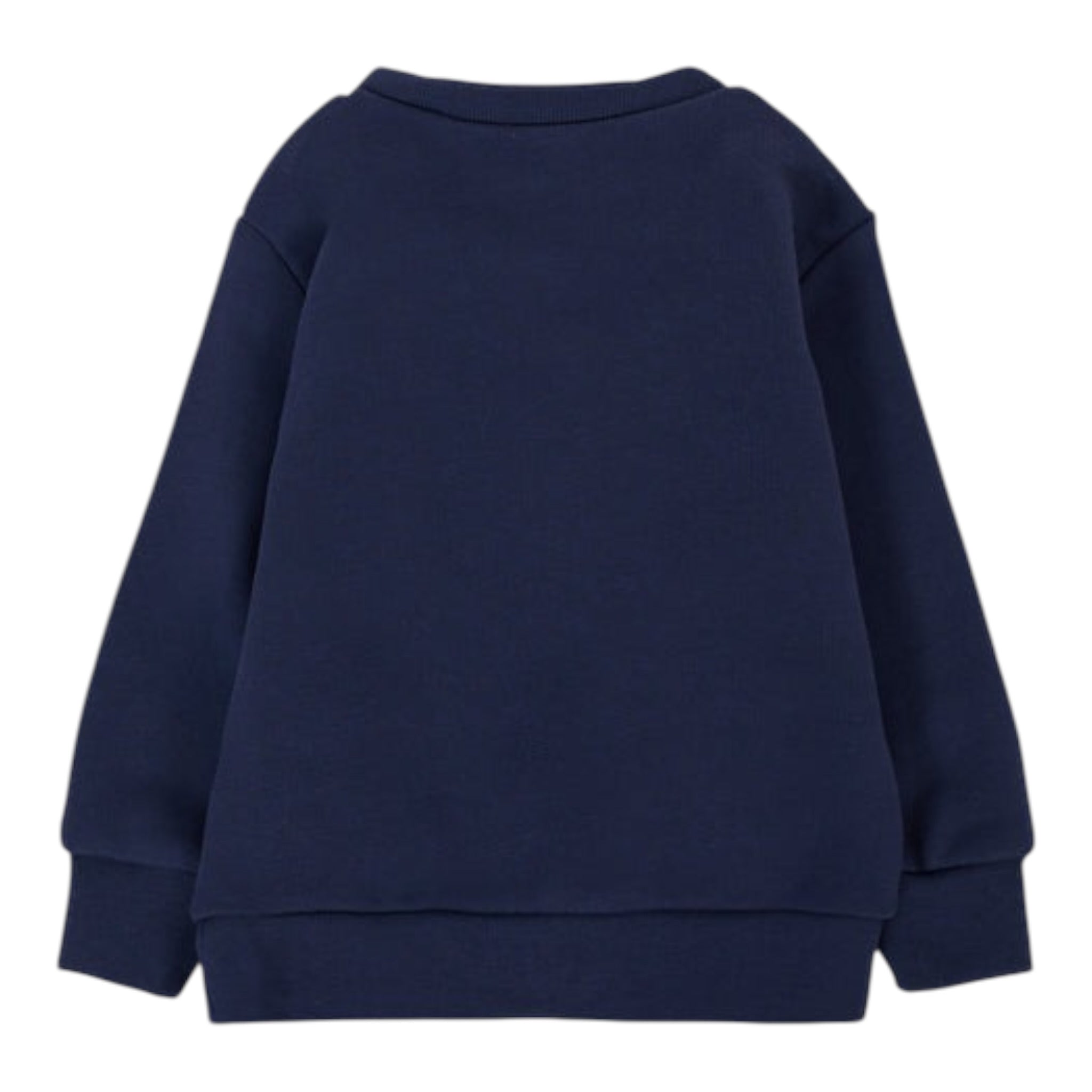 Dsquared2 Felpa Chiusa Girocollo tinta unita con Logo Blu per Neonato DQ3096 BLU DSQUARED2 