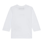 Dsquared2 Shirt Girocollo tinta unita con Logo Bianco per Neonato DQ3108 BIANCO DSQUARED2 