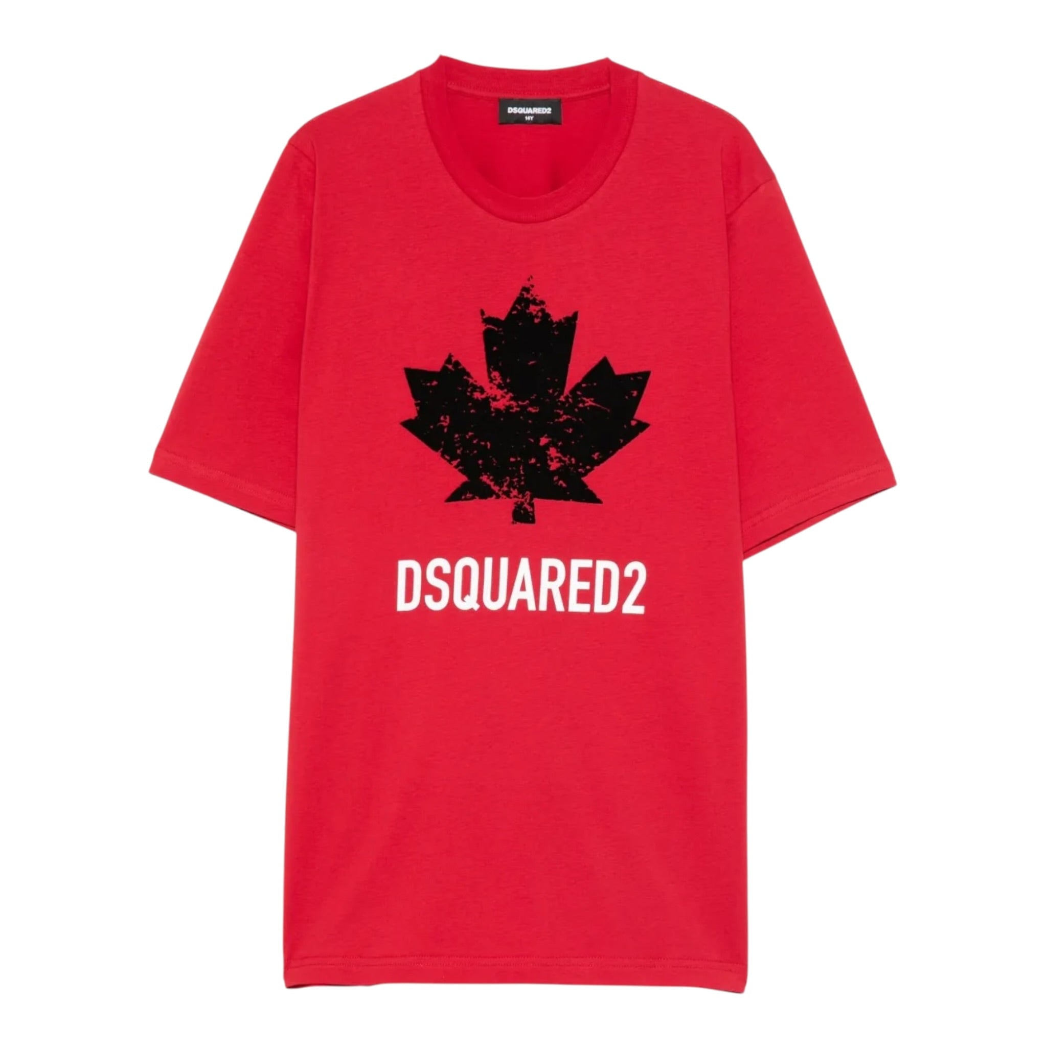 Dsquared2 T-Shirt tinta unita con Logo Rosso per Neonato DQ3112 ROSSO DSQUARED2 