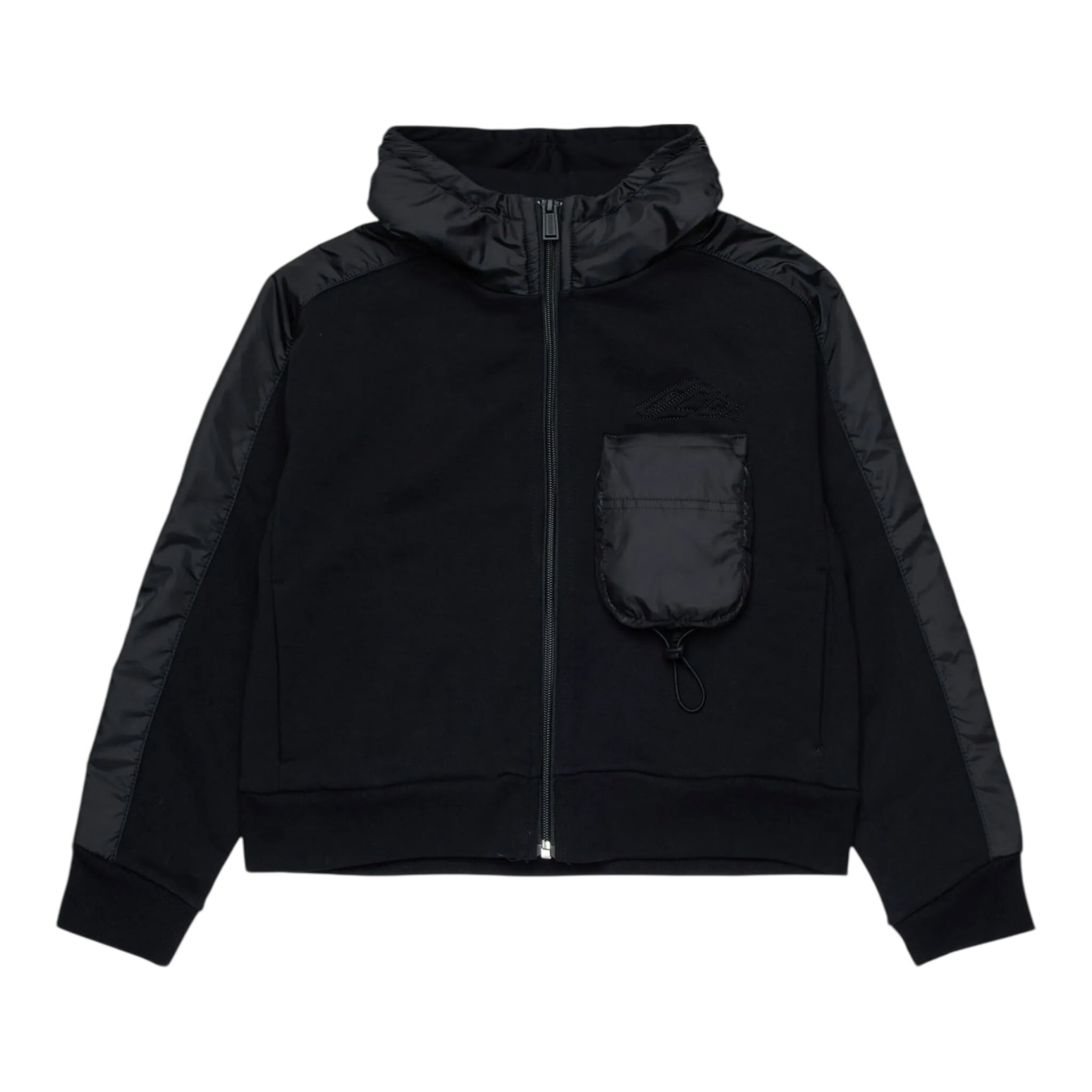 Dsquared2 Felpa con Zip E Cappuccio tinta unita Nero per Bambino DQ3130 NERO DSQUARED2 