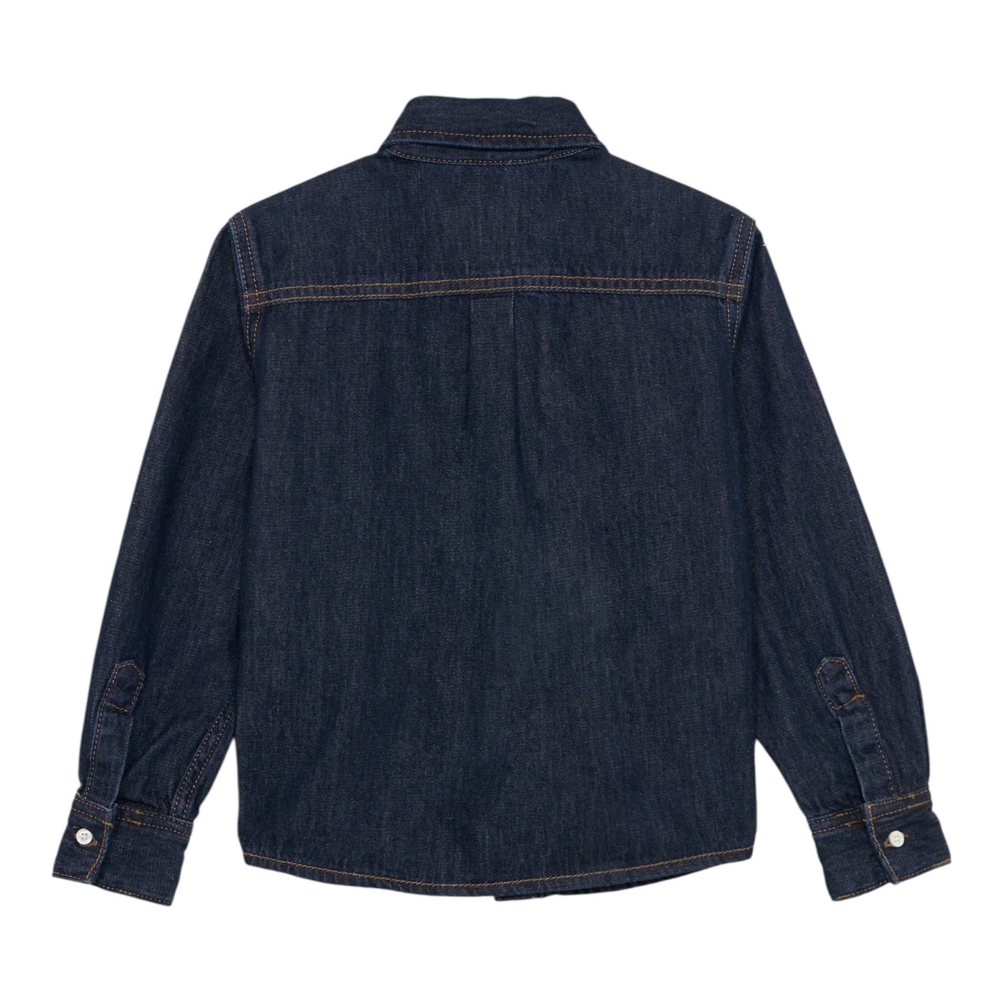 Dsquared2 Camicia Manica Lunga In Denim tinta unita Blu per Bambino DQ3139 BLU DSQUARED2 