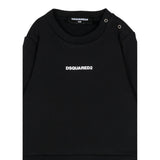 Dsquared2 Completo 2Pz Felpa-Pantalone tinta unita Nero per Bambino DQ3146 NERO DSQUARED2 