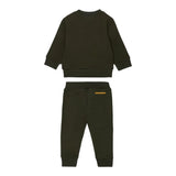 Dsquared2 Completo 2Pz Felpa-Pantalone tinta unita Verde per Neonato DQ3146N VERDE DSQUARED2 