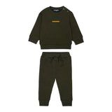 Dsquared2 Completo 2Pz Felpa-Pantalone tinta unita Verde per Bambino DQ3146NXJ VERDE DSQUARED2 
