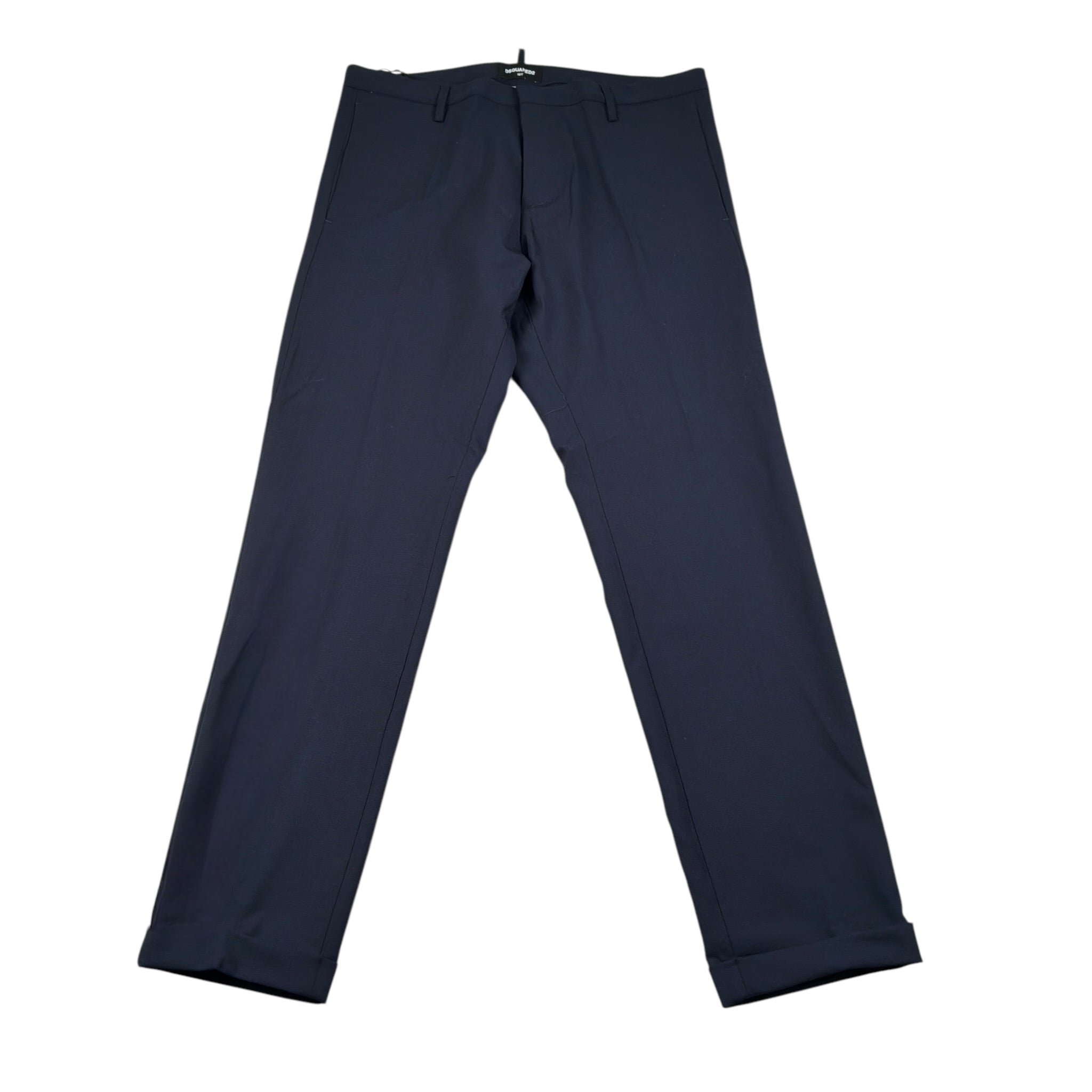 Dsquared2 Pantalone tinta unita con Tasche A Filo Blu per Bambino DQ417 BLU DSQUARED2 