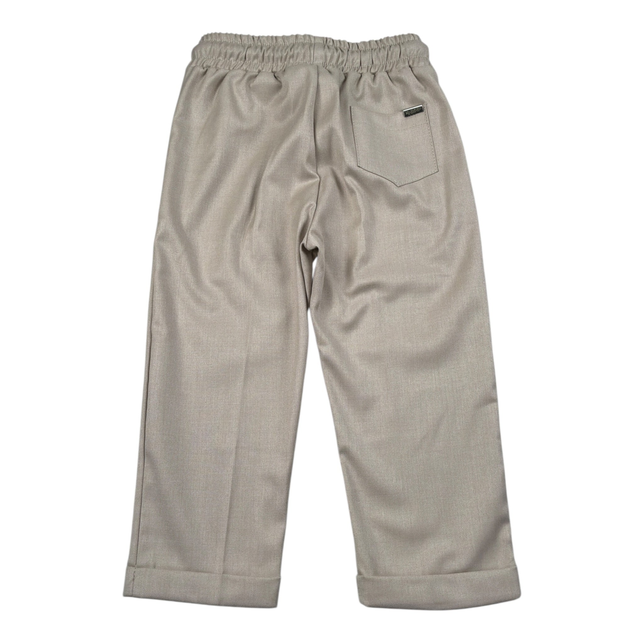 Duepuntozero Pantalone tinta unita con Elastico In Vita Beige per Bambino 32604 BEIGE DUEPUNTOZERO 