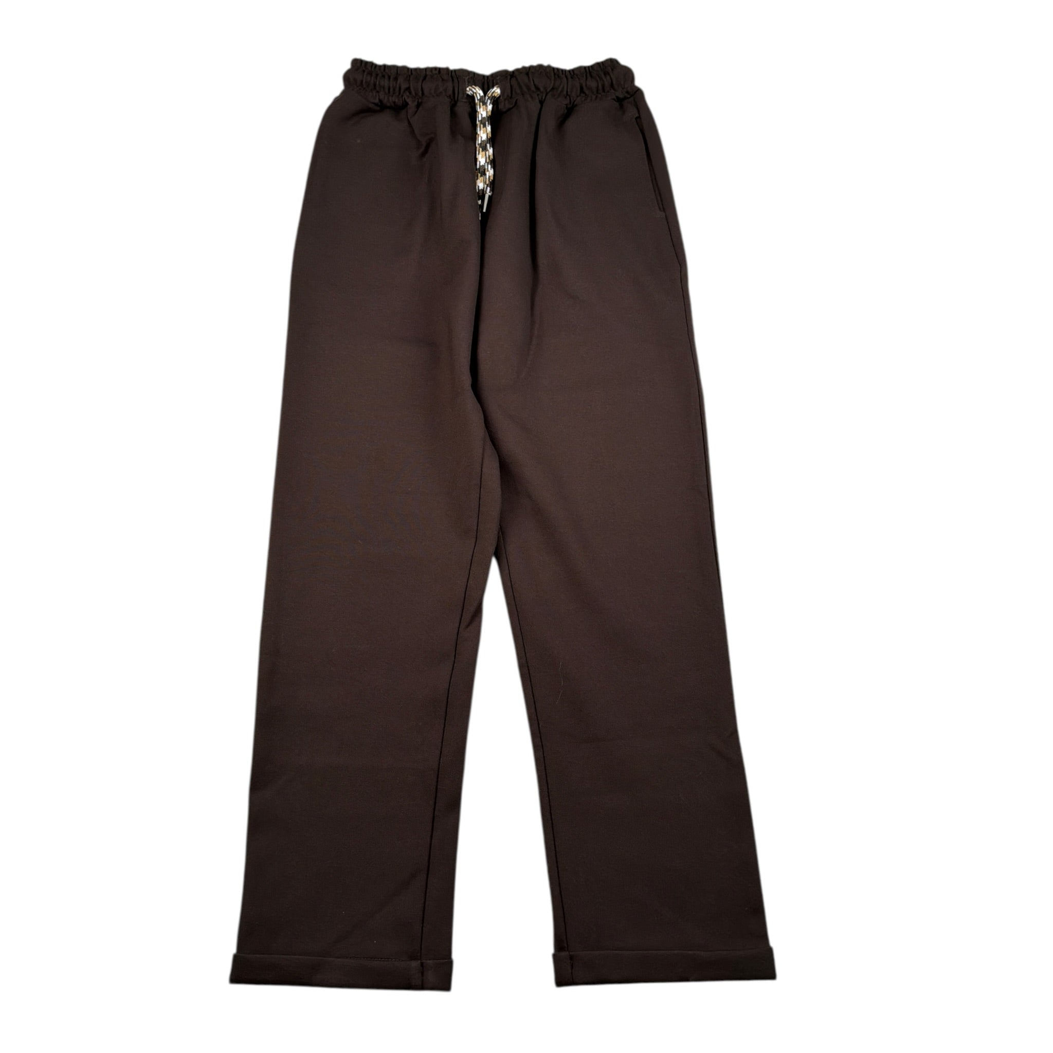 Duepuntozero Pantalone tinta unita con Elastico In Vita Marrone per Bambino PTB25B MARRONE DUEPUNTOZERO 