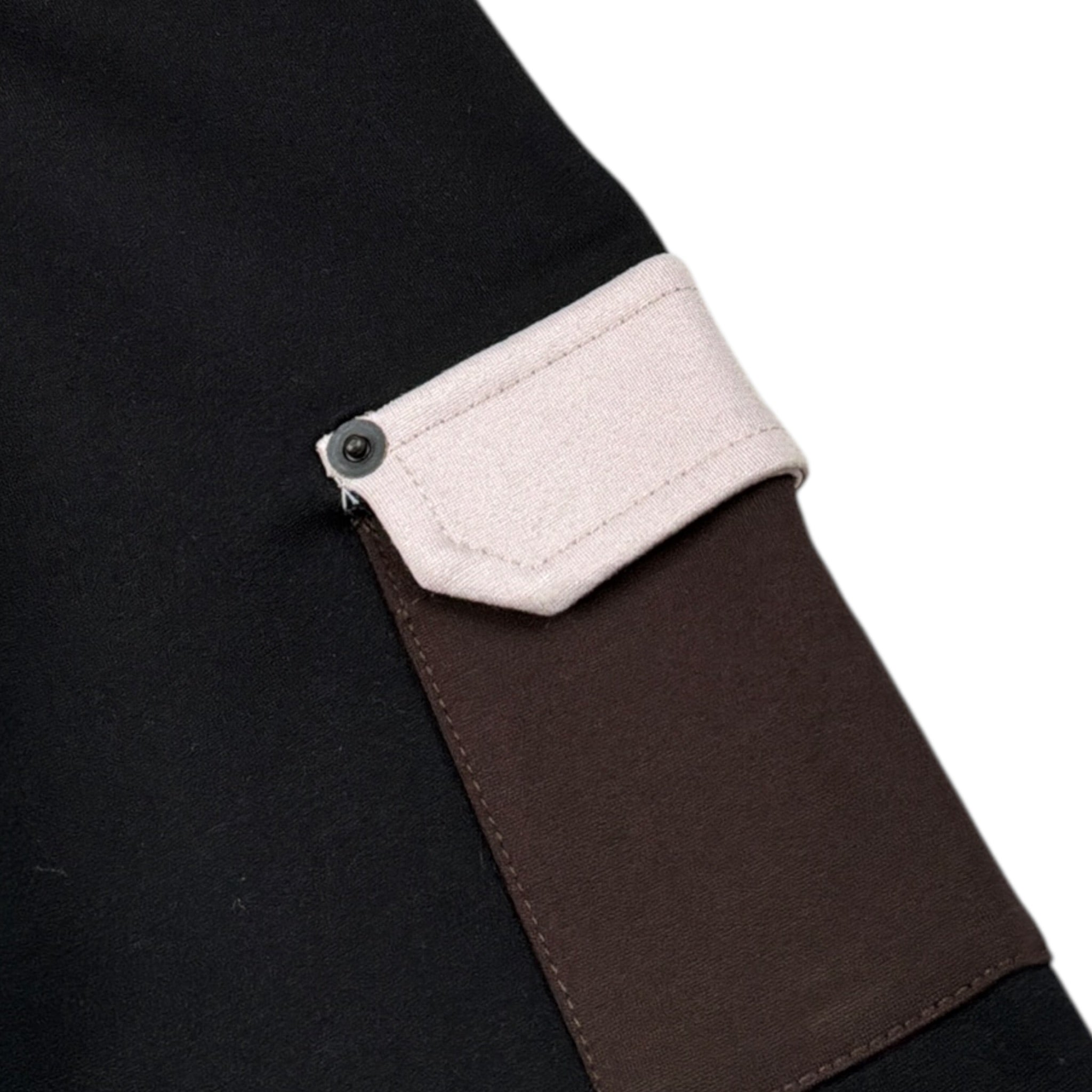 Duepuntozero Pantalone tinta unita con Tasche In Contrasto Nero per Bambino PTBTASCJ NERO DUEPUNTOZERO 