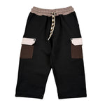 Duepuntozero Pantalone tinta unita con Tasche In Contrasto Nero per Bambino PTBTASCJ NERO DUEPUNTOZERO 