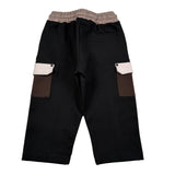 Duepuntozero Pantalone tinta unita con Tasche In Contrasto Nero per Neonato PTBTASC NERO DUEPUNTOZERO 