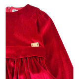 Ebita Abito Manica Lunga tinta unita con Fascia Rosso per Bambina 243293 ROSSO EBITA 