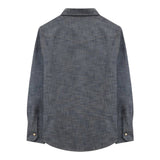 Eleventy Camicia tinta unita In Denim Azzurro per Bambino ES5P40J AZZURRO ELEVENTY 