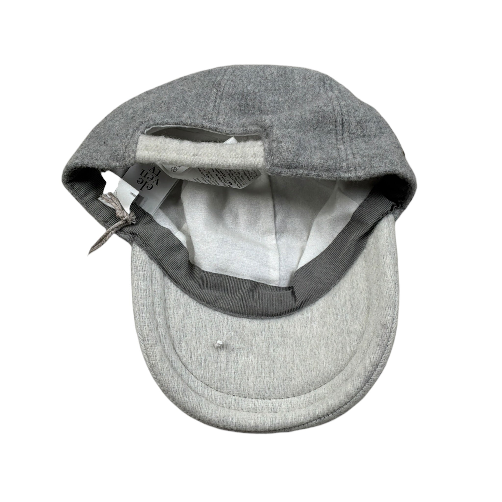 Eleventy Berretto tinta unita con Logo Grigio per Bambino ET0P17X GRIGIO ELEVENTY 
