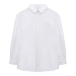 Eleventy Camicia tinta unita con Logo Bianco per Bambino ET5A00 BIANCO ELEVENTY 