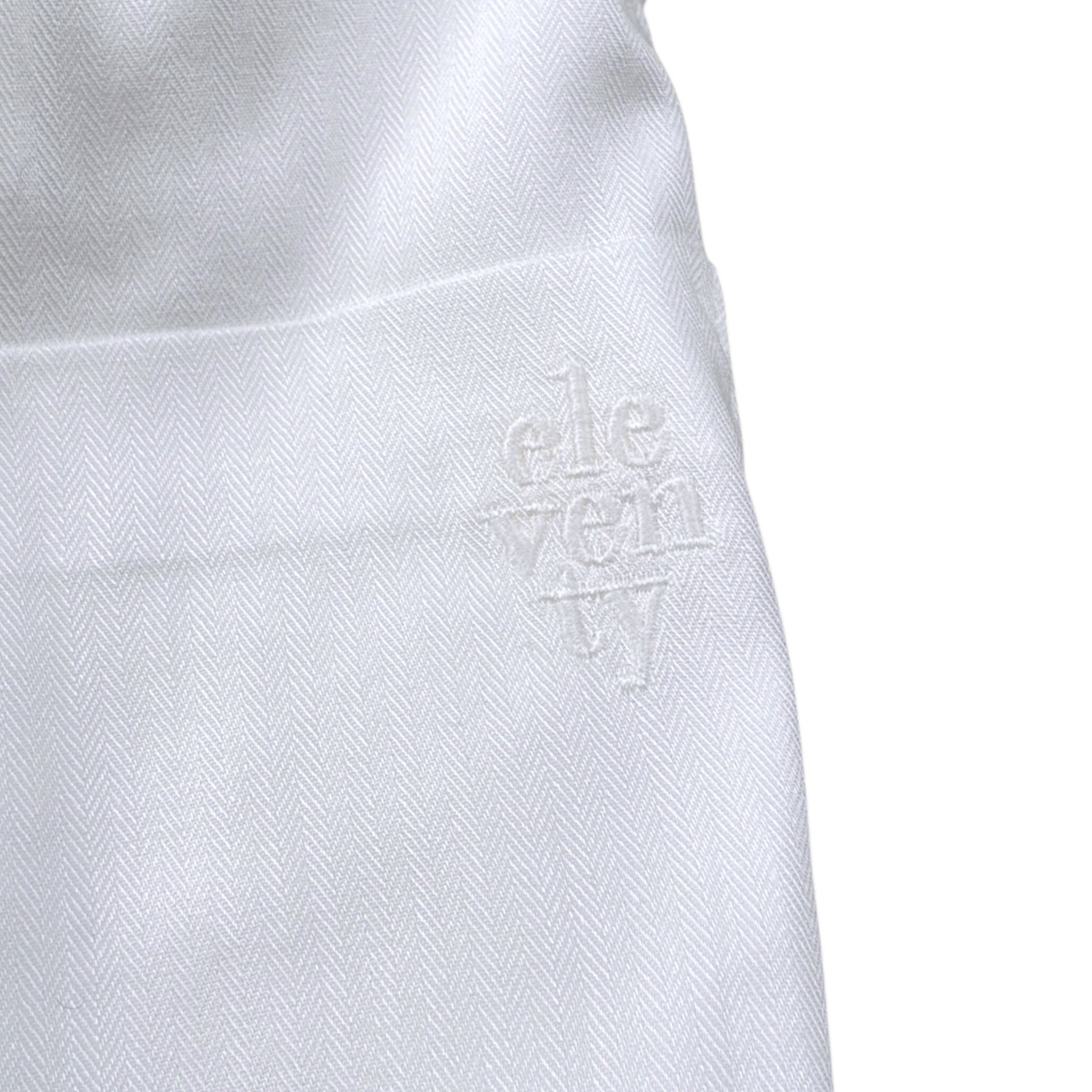 Eleventy Camicia tinta unita con Logo Bianco per Bambino ET5A00 BIANCO ELEVENTY 