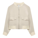 Eleventy Felpa con Zip tinta unita Beige per Bambina EU2A17 BEIGE ELEVENTY 
