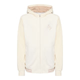 Eleventy Felpa con Zip E Cappuccio tinta unita Panna per Bambina EV4P50 PANNA ELEVENTY 
