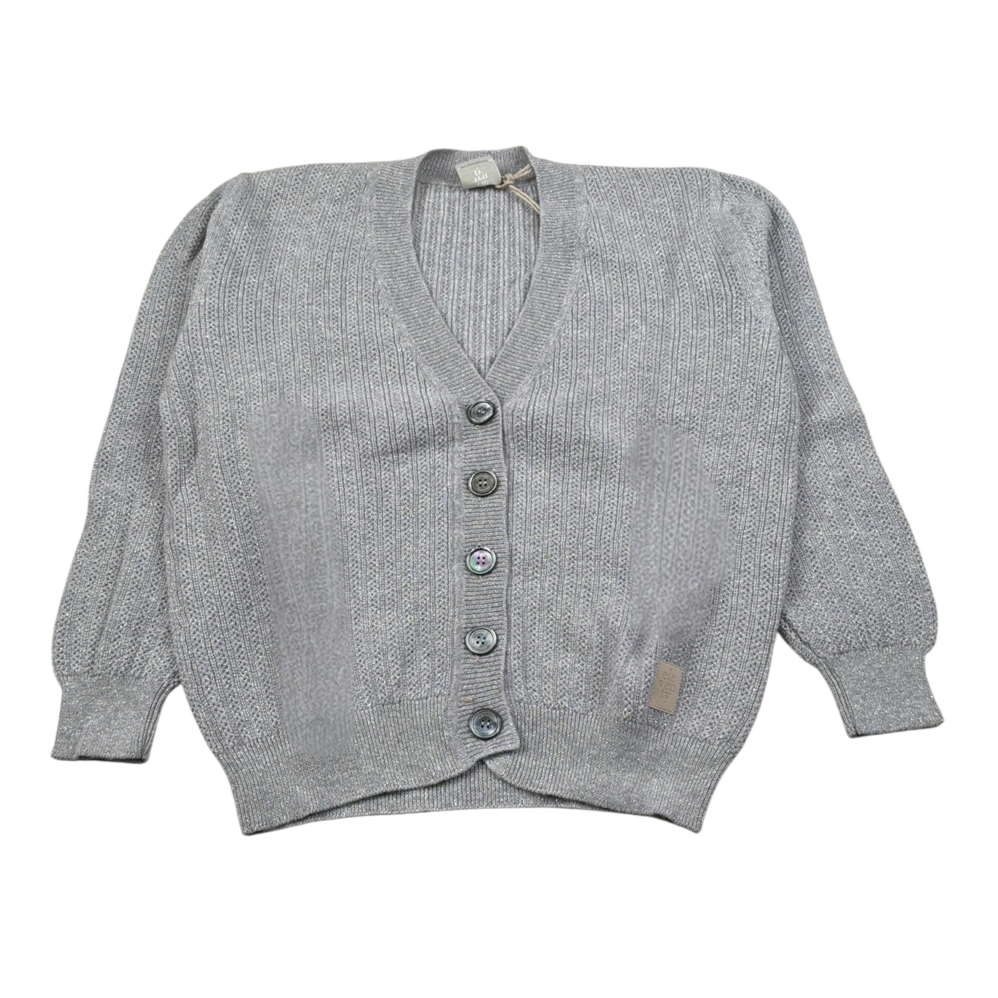 Eleventy Cardigan tinta unita Grigio per Bambina EV9A30 GRIGIO ELEVENTY 