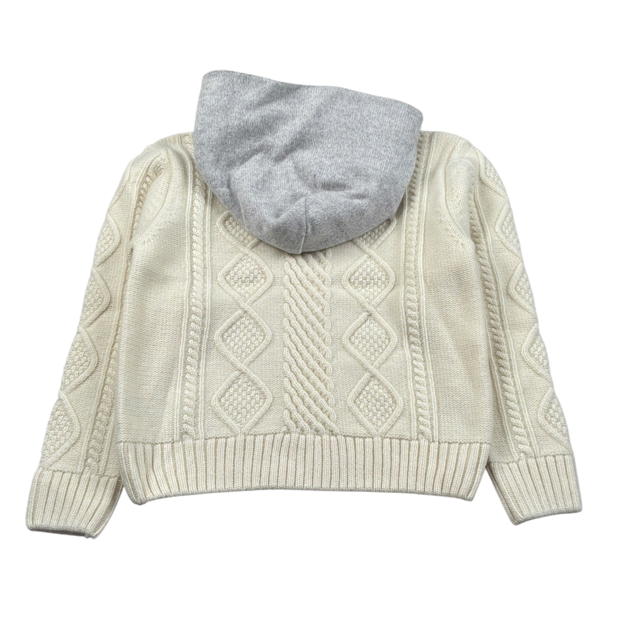 Eleventy Maglia tinta unita con Cappuccio Panna per Bambino EV9P70 PANNA ELEVENTY 
