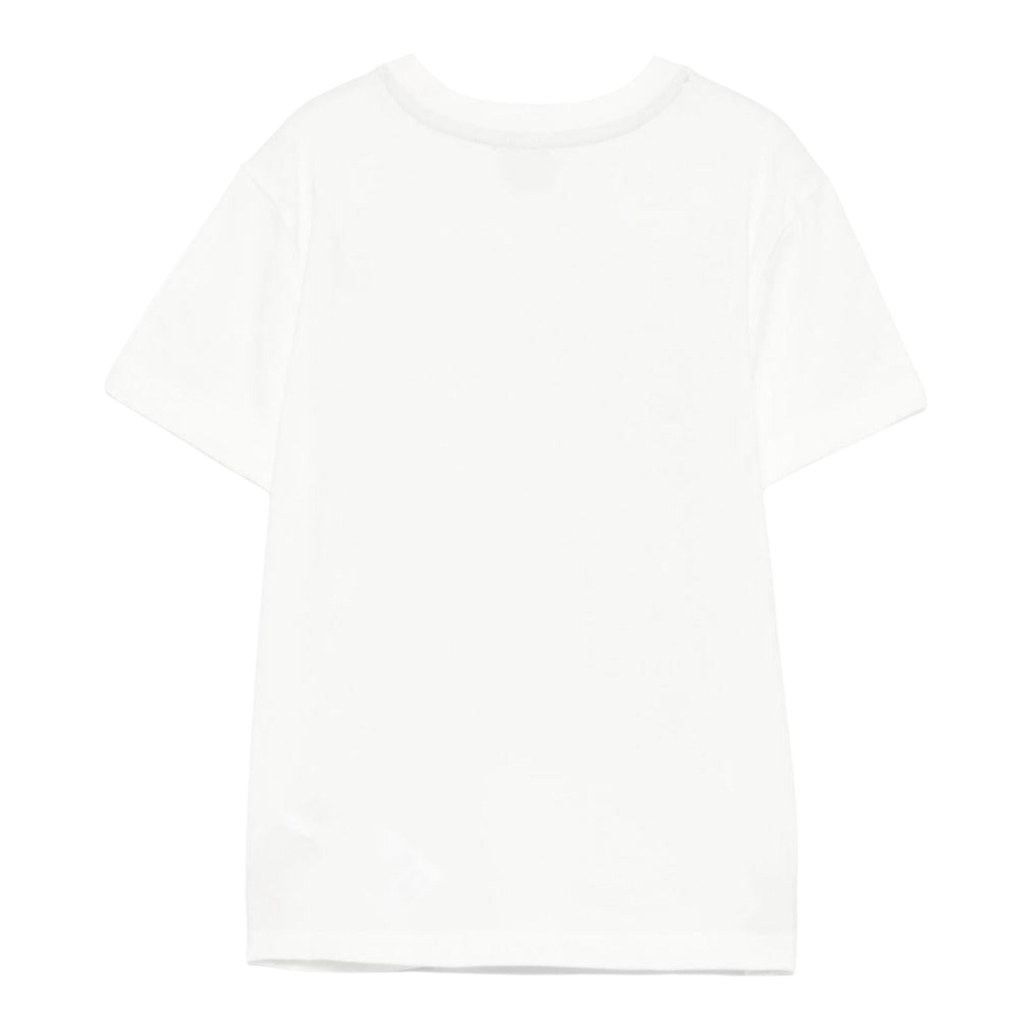 Eleventy T-Shirt Girocollo tinta unita con Stampa Bianco per Bambino EW8P11 BIANCO ELEVENTY 