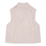 Eleventy Pelliccia tinta unita Modello Smanicato con Zip Beige per Bambina EX2A62 BEIGE ELEVENTY 