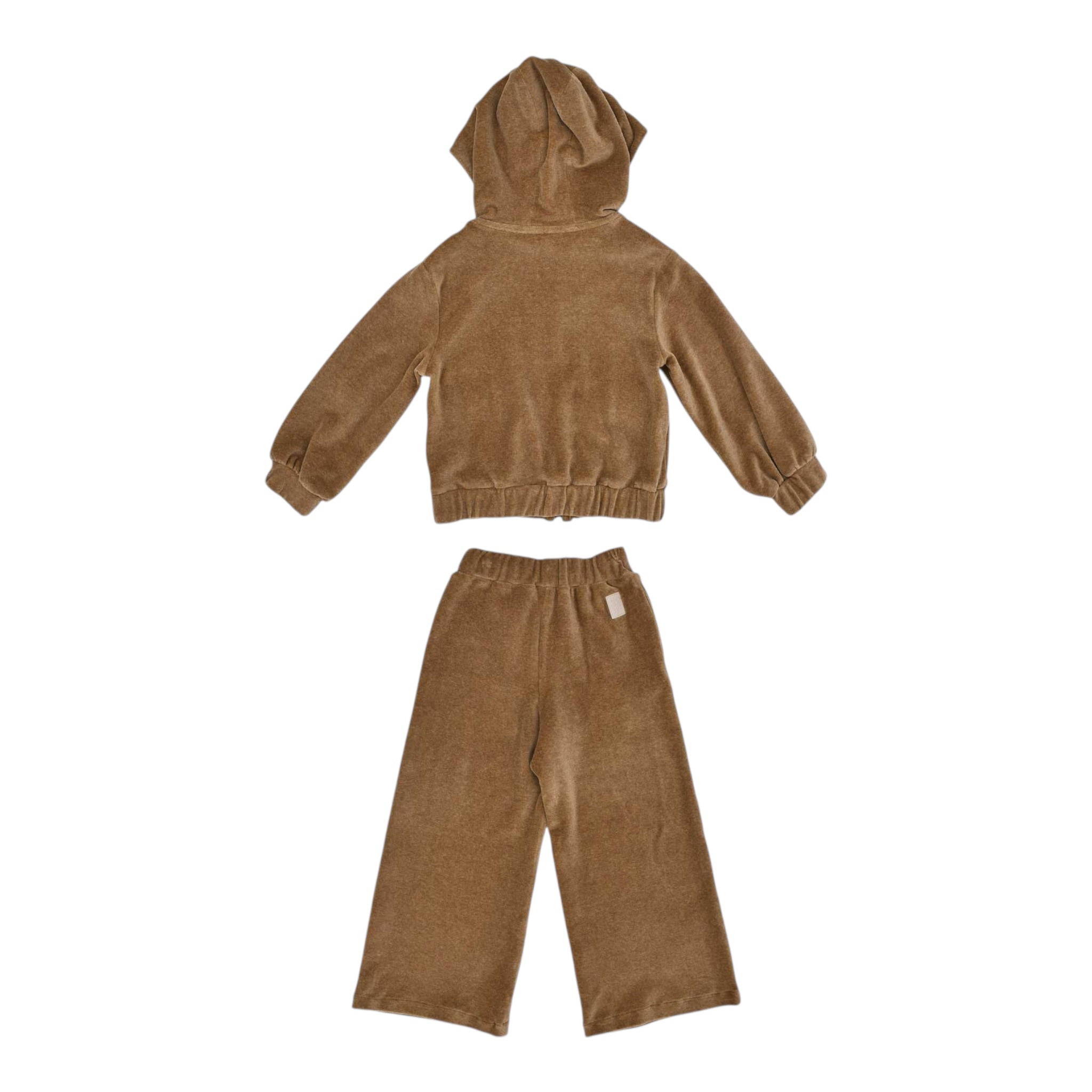 Eleventy Completo 2 Pezzi Felpa-Pantalone Marrone per Bambina EX3A20 MARRONE ELEVENTY 