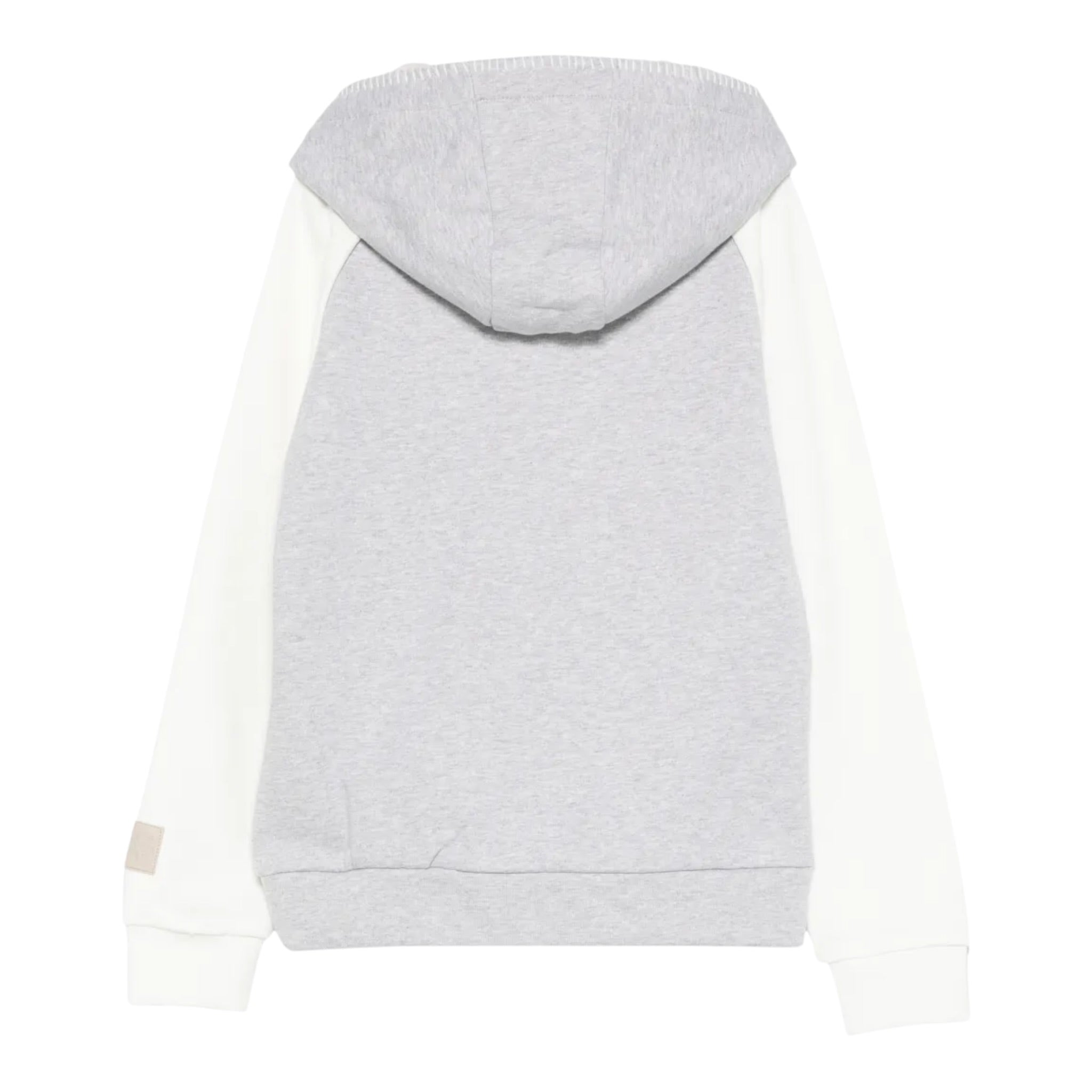 Eleventy Felpa Bicolore con Cappuccio Bianco/Grigio per Bambina EX4P30 BIANCO/GRIGIO ELEVENTY 