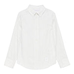 Eleventy Camicia tinta unita con Fantasia A Righe Bianco per Bambina EX5P00 BIANCO ELEVENTY 