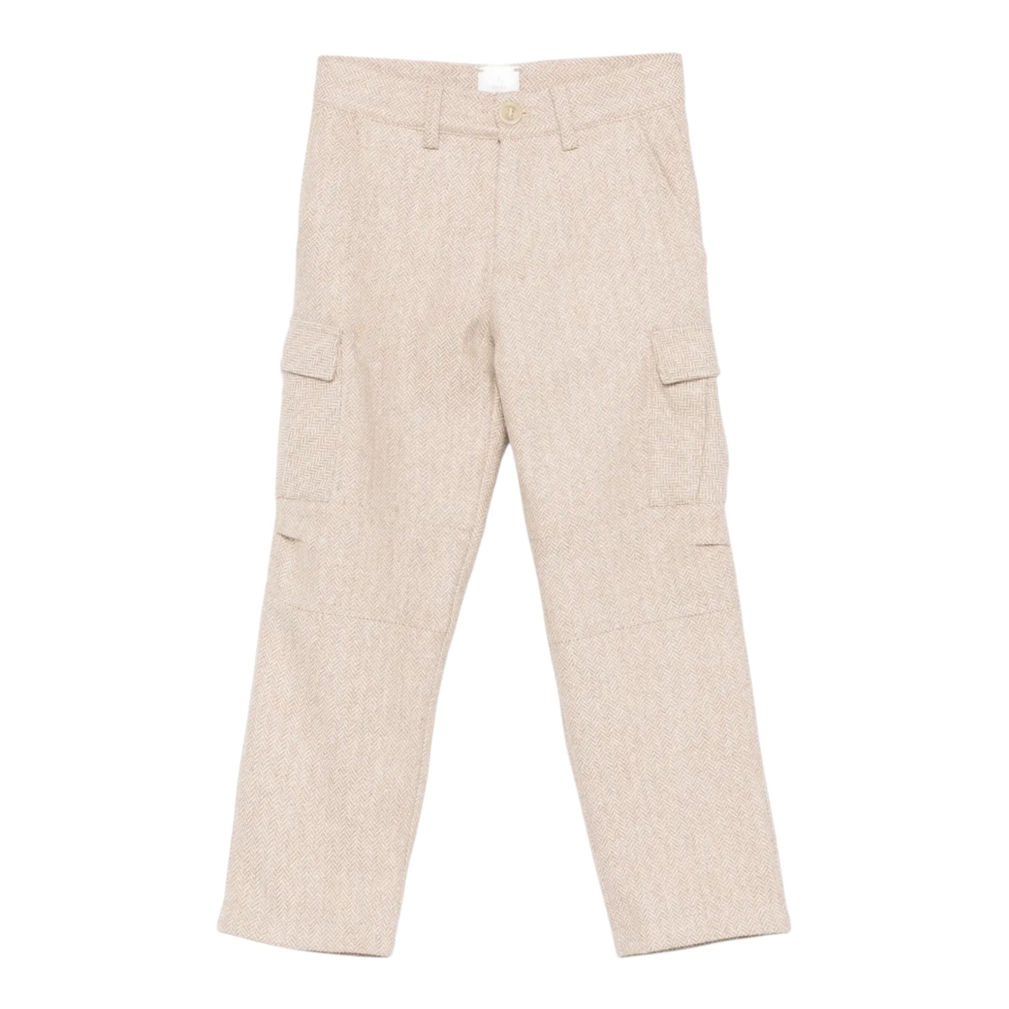 Eleventy Pantalone tinta unita con Microfantasia Beige per Bambino EX6P40I0285 BEIGE ELEVENTY 