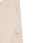Eleventy Pantalone tinta unita con Microfantasia Beige per Bambino EX6P40I0285 BEIGE ELEVENTY 