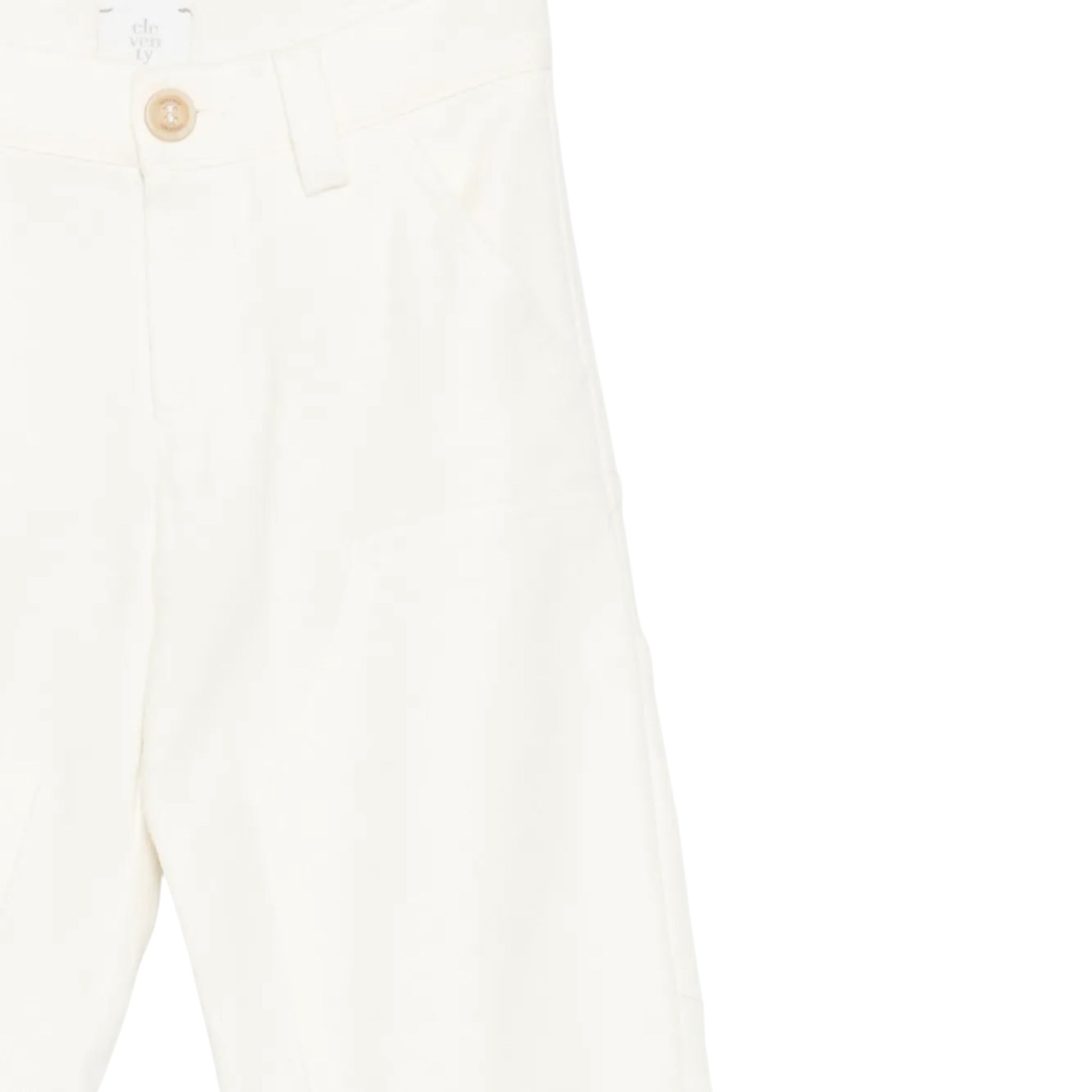 Eleventy Pantalone tinta unita con Tasche Americane Panna per Bambino EX6P50I0233 PANNA ELEVENTY 