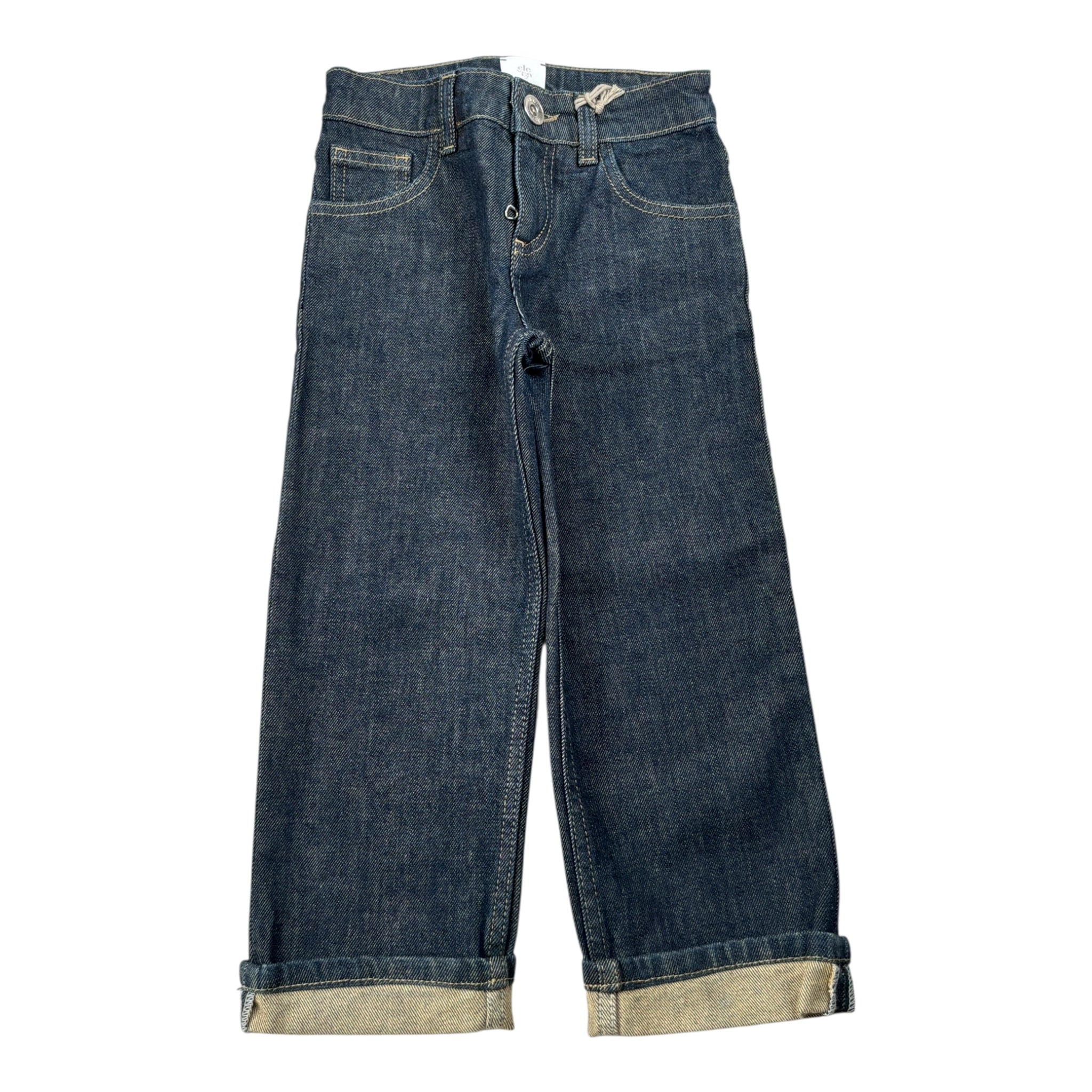 Eleventy Jeans tinta unita con Girovita Regolabile Blu per Bambina EX6P60 BLU ELEVENTY 