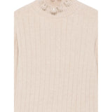Eleventy Maglia Mezzo Collo tinta unita Beige per Bambina EX9A00 BEIGE ELEVENTY 