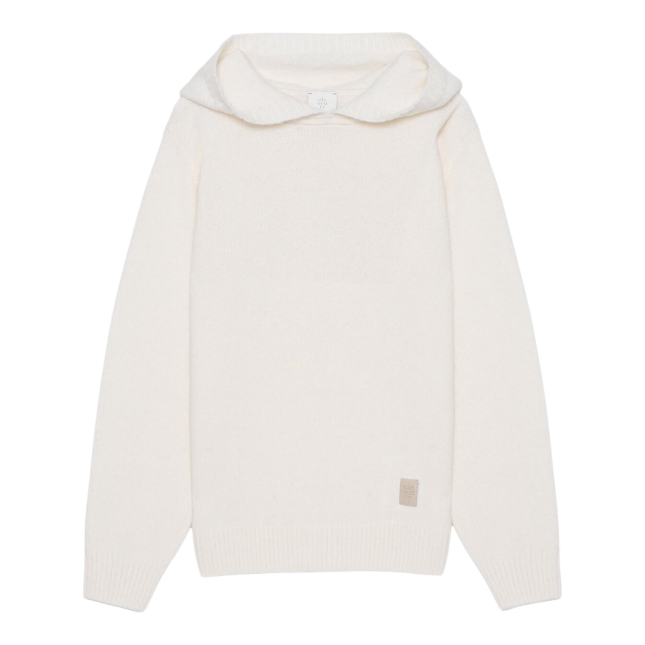 Eleventy Maglia tinta unita con Cappuccio Panna per Bambino EX9P30 PANNA ELEVENTY 