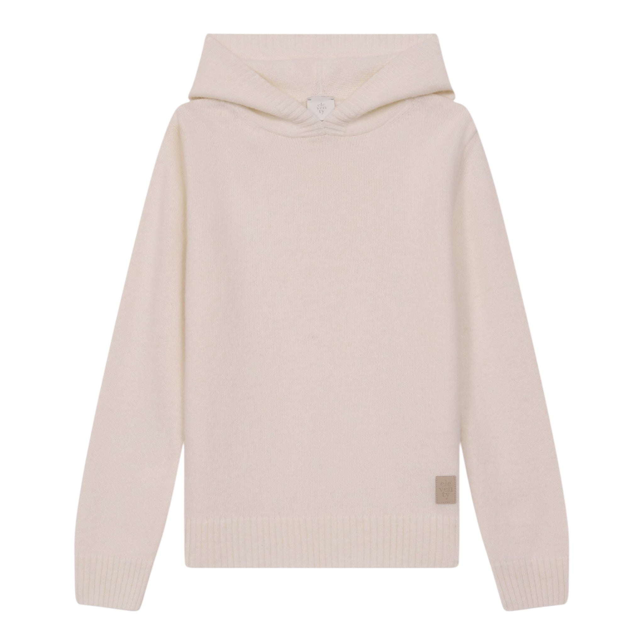 Eleventy Maglia tinta unita con Cappuccio Panna per Bambino EX9P30XX PANNA ELEVENTY 