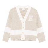 Eleventy Cardigan tinta unita Scollo A V Beige per Bambino EX9P60 BEIGE ELEVENTY 