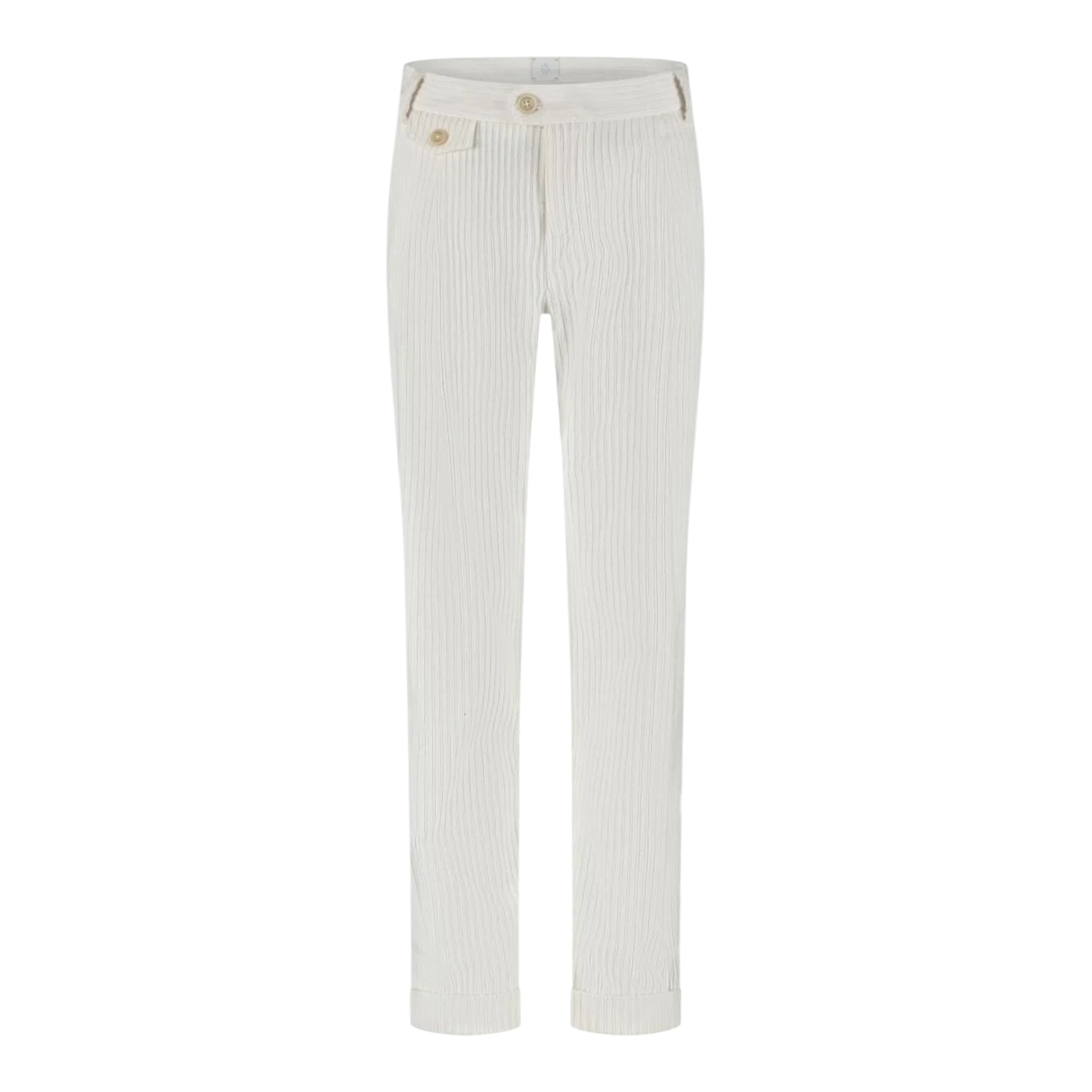 pantalone tinta unita in camoscio EX6P00V0162 PANNA ELEVENTY 