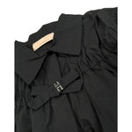 Elisabetta Franchi Camicia tinta unita con Logo Nero per Bambina EFA256 NERO ELISABETTA FRANCHI 