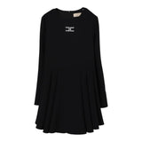 Elisabetta Franchi Abito Manica Lunga tinta unita Nero per Bambina EFAB629X NERO ELISABETTA FRANCHI 
