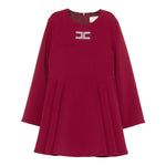 Elisabetta Franchi Abito Manica Lunga tinta unita Bordeaux per Bambina EFAB629XX BORDEAUX ELISABETTA FRANCHI 