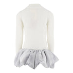 Elisabetta Franchi Abito Bicolore con Gonna Panna per Bambina EFAB631 PANNA ELISABETTA FRANCHI 
